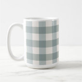 Green Pset Gingham Country Farmhouse Simple Koffiemok (Links)