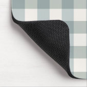 Green Pset Gingham Country Farmhouse Simple Muismat (Hoek)