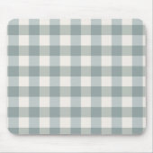 Green Pset Gingham Country Farmhouse Simple Muismat (Voorkant)