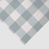 Green Pset Gingham Country Farmhouse Simple Tissuepapier (Detail)