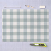 Green Pset Gingham Country Farmhouse Simple Tissuepapier (Craft)