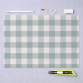 Green Pset Gingham Country Farmhouse Simple Tissuepapier (Craft)