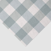 Green Pset Gingham Country Farmhouse Simple Tissuepapier (Detail)