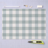 Green Pset Gingham Country Farmhouse Simple Tissuepapier (Craft)