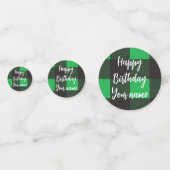 Green Pset Happy Birthday Confetti (Voorkanten)