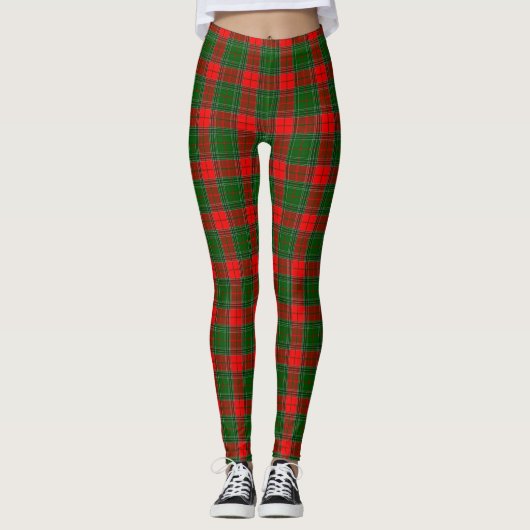 Green Pset kerst Leggings (Voorkant)
