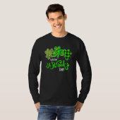 Green Pset Leopard Shamrock St Patrick's Day Iris T-shirt (Voorkant volledig)