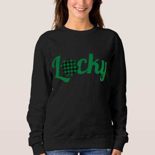 Green Pset Lucky Shamrock Shirt St Patricks Day W (Voorkant)