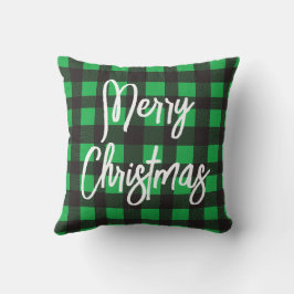 Green Pset Merry kerst Kussen