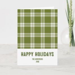 Green Pset met kerstmis Prettige feestdagen Wenska Kaart