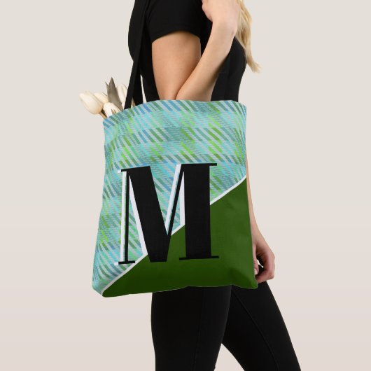Green Pset Monogram St. Patricks Day Tote Bag (Dichtbij)