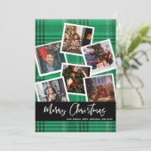 Green Pset Multi Photo Merry Kerstry (Staand voorkant)