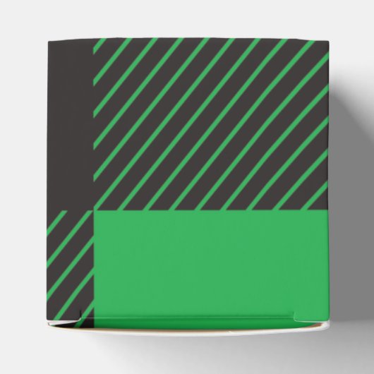 Green Pset Pattern Merry Kerstry Bedankdoosjes (Bovenkant)