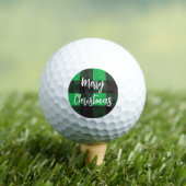 Green Pset Pattern Merry Kerstry Golfballen (Insitu Shirt)