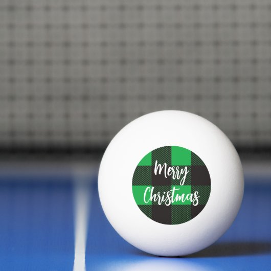 Green Pset Pattern Merry Kerstry Pingpongbal (Net)