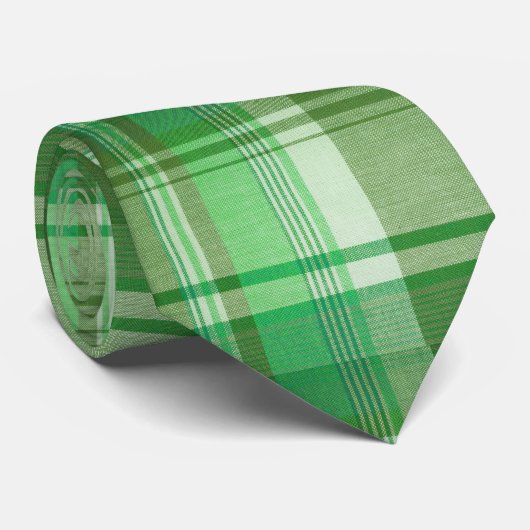 Green Pset St. Patrick's Day Stropdas (Opgerold)