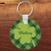 Green Pset St. Patty's Day Persoonlijke Sleutelhan Sleutelhanger (Achterkant)