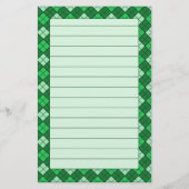Green Pset Stationery Lined Briefpapier (Voorkant)