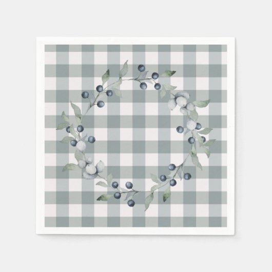 Green Pset Wreath Buffalo controle Servet (Voorkant)