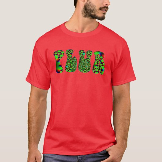 Green Psychedelic PLUR T-shirt (Voorkant)