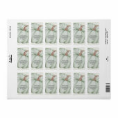 Green Pumpkin Baby shower retouradres Etiket (Full Sheet)