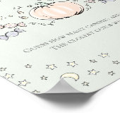 Green Pumpkin Hoeveel Snoepjes Baby shower spel Poster (Hoek)