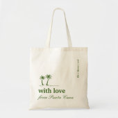 Green Punta Cana Your Destination Wedding Welcome Tote Bag (Voorkant)