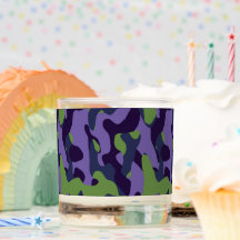 Green Purple and Blue Camo abstract