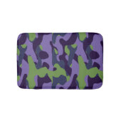 Green Purple and Blue Camo abstract Badmat (Voorkant)