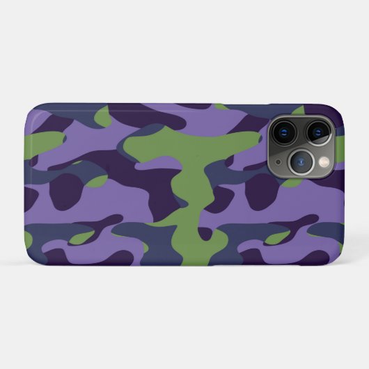 Green Purple and Blue Camo abstract Case-Mate iPhone Case (Achterkant (horizontaal))