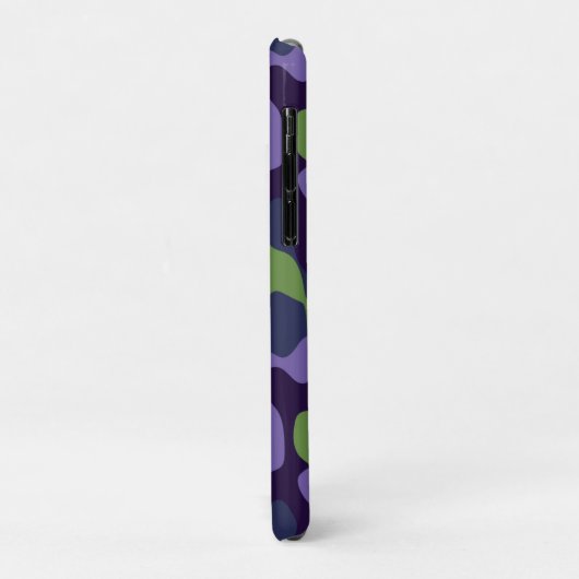 Green Purple and Blue Camo abstract Case-Mate iPhone Case (Achterkant/links)