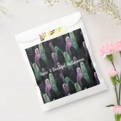Green Purple Black Ghosts Bootiful Halloween Bedankzakje (Gezegeld)