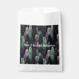 Green Purple Black Ghosts Bootiful Halloween Bedankzakje