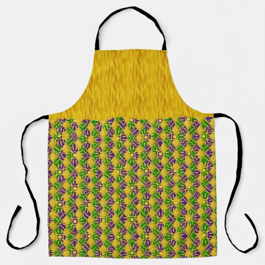 GREEN PURPLE GOLD MARDI GRAS PATTERNS SCHORT (Voorkant)