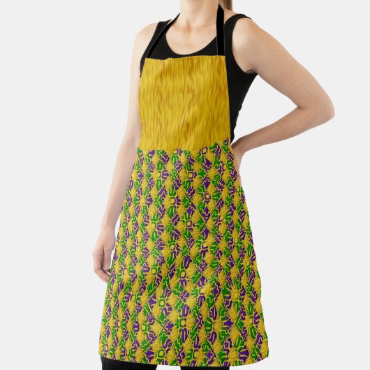 GREEN PURPLE GOLD MARDI GRAS PATTERNS SCHORT (Insitu)