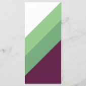 Green Purple King Protea Watercolor Art Menu (Achterkant)