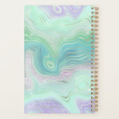 Green Purple Pink Teal Iridiescent Agate Planner (Achterkant)