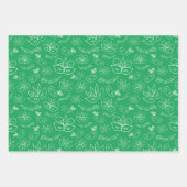 GREEN PURPLE YELLOW MARDI GRAS THEMES INPAKPAPIER VEL (Voorkant 2)