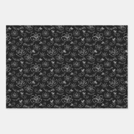 GREEN PURPLE YELLOW MARDI GRAS THEMES INPAKPAPIER VEL