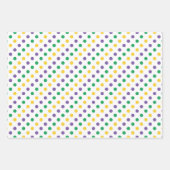 GREEN PURPLE YELLOW MARDI GRAS THEMES INPAKPAPIER VEL (Voorkant 3)