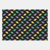 GREEN PURPLE YELLOW MARDI GRAS THEMES INPAKPAPIER VEL (Voorkant)