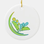 Green Quaker Parrot Keramisch Ornament (Achterkant)