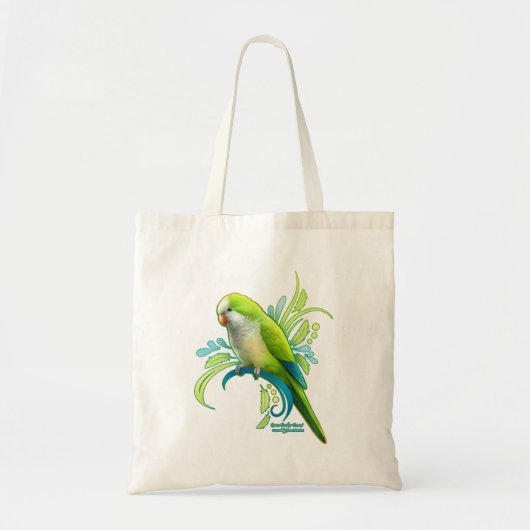 Green Quaker Parrot Tote Bag (Voorkant)