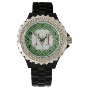 Green Quarterfoil Latti Monogram Wrist Watch Horloge