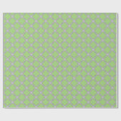 Green Quatrefoil Cadeaupapier (Vlak)
