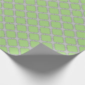 Green Quatrefoil Cadeaupapier (Hoek)