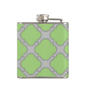 Green Quatrefoil Heupfles (Achterkant)