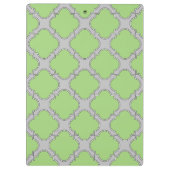 Green Quatrefoil Klembord (Achterkant)