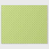 Green Quatrefoil, Latticework, Marokkaanse Trellis Cadeaupapier (Vlak)
