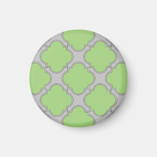 Green Quatrefoil Magneet (Voorkant)